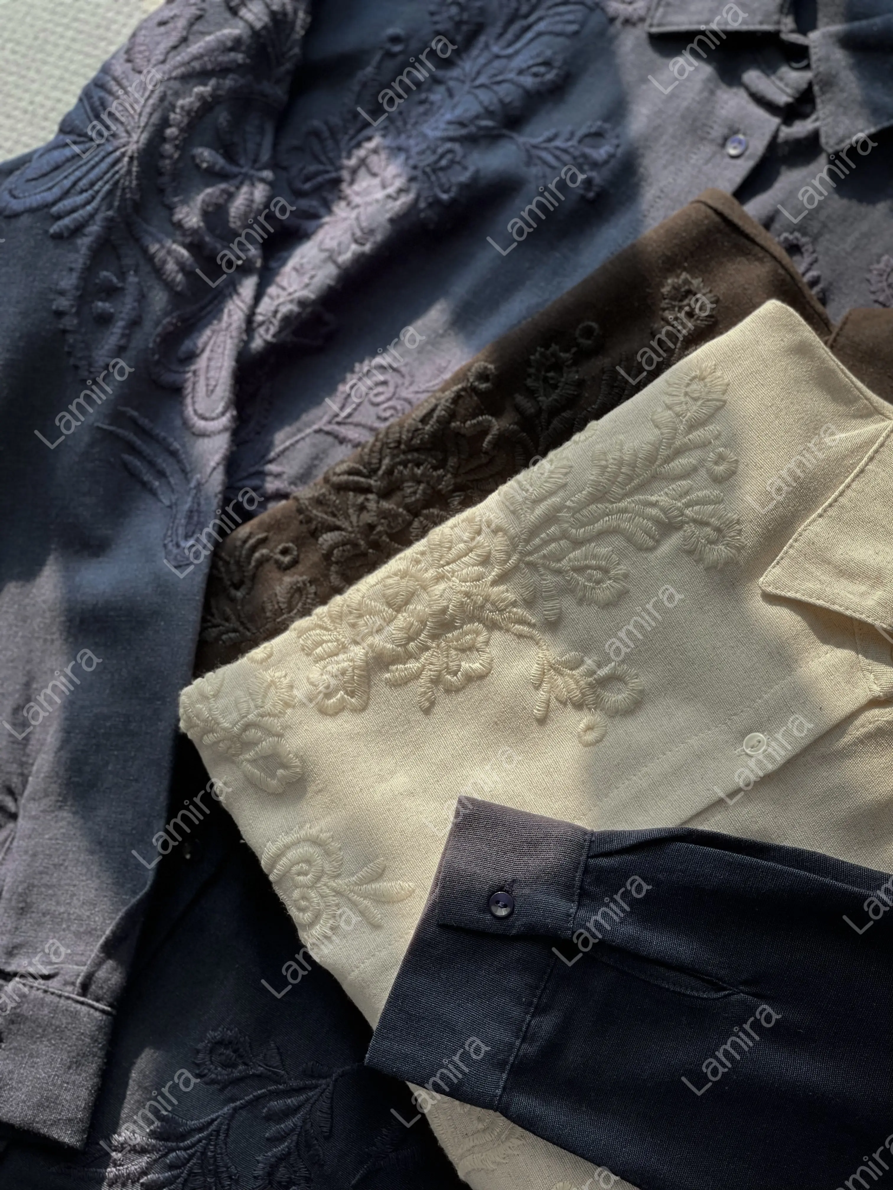 شومیز لینن اورجینال ترک طرح ساریس